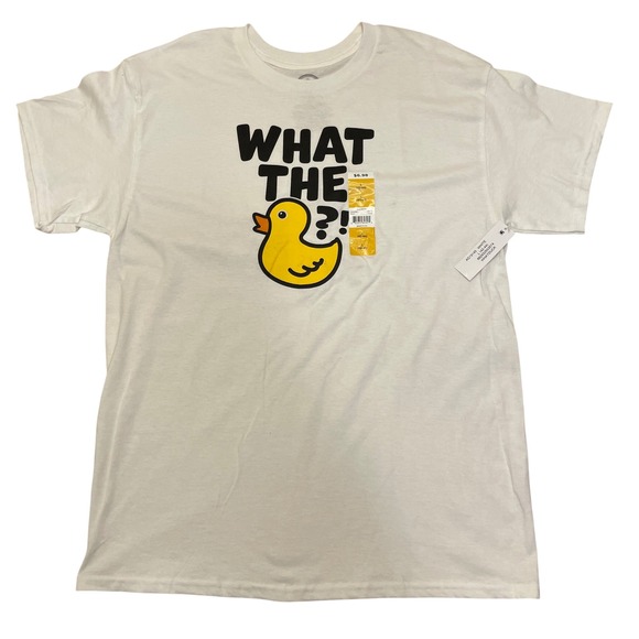C+D+M Other - D+M What The Duck Graphic T-Shirt Crew Neck Short Sleeve Top Men's Size Large